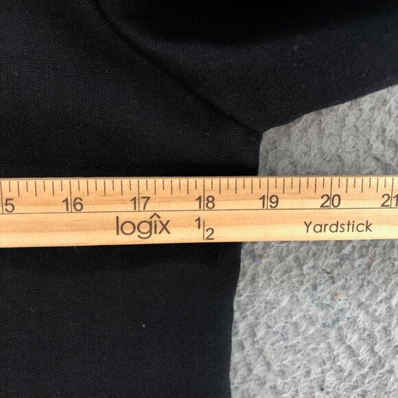 Vintage Jessica Howard Dress Women 8 Black Linen Blend Knee Jacket Animal Button - Picture 7 of 9